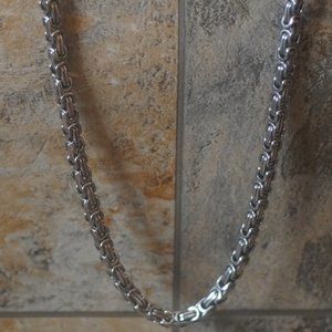 Authentic Stainless Steel Chain Necklace 30"